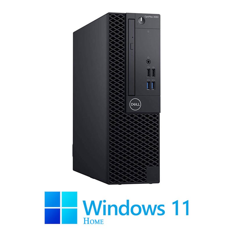 Calculatoare Dell OptiPlex 3060 SFF, Hexa Core i5-8500, 16GB DDR4, SSD, Win 11 Home