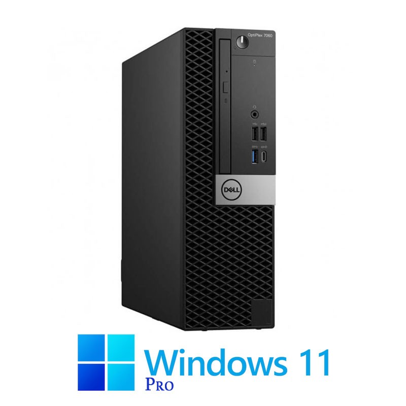 Calculator Dell OptiPlex 7060 SFF, Hexa Core i5-9500, 8GB, 256GB SSD, Win 11 Pro
