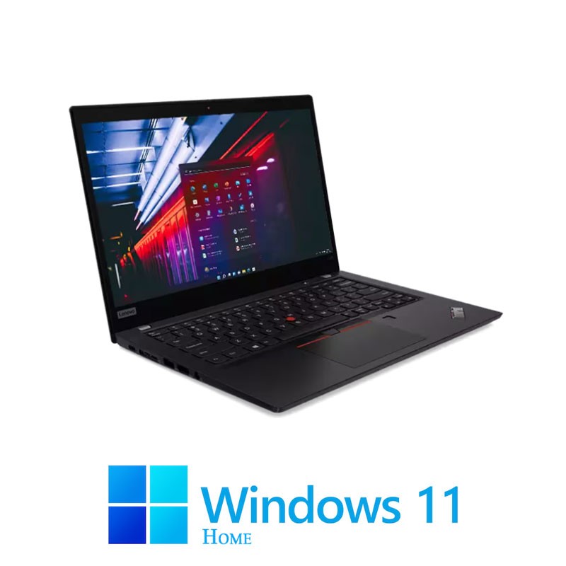 Laptopuri Lenovo X390, Quad Core i5-8265U, 16GB DDR4, SSD, 13.3 inci FHD, Win 11 Home