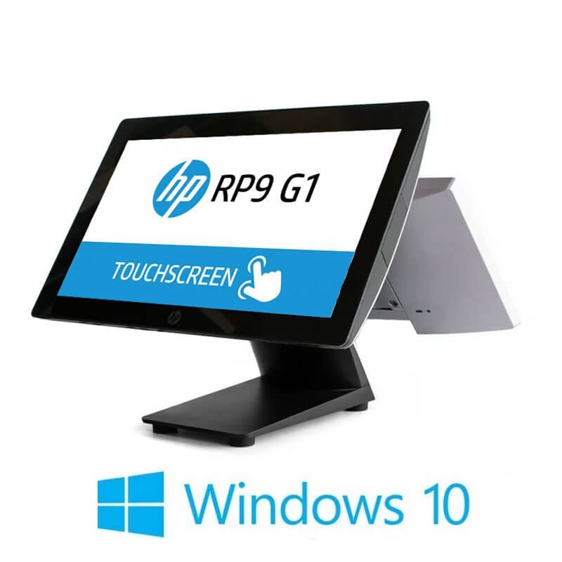 Sisteme POS HP RP9 G1 9015, G4400, 128GB SSD, 15.6 inci, Display Client, Win 10 Home