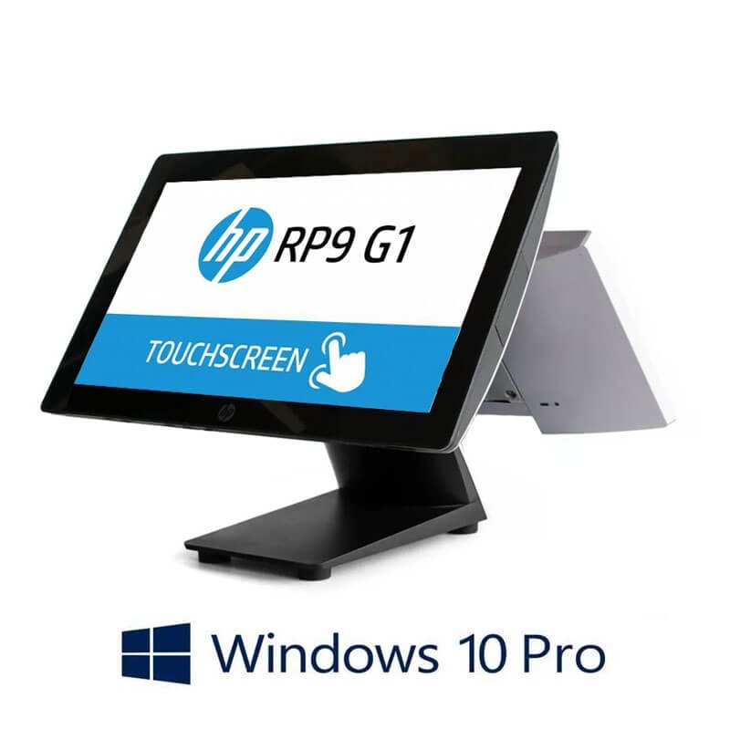 Sisteme POS HP RP9 G1 9015, G4400, 128GB SSD, 15.6 inci, Display Client, Win 10 Pro