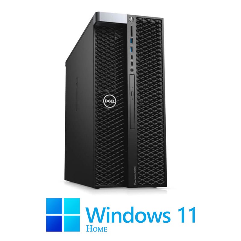 Statie grafica Dell Precision 5820, W-2125, 16GB DDR4, SSD, Quadro P400, Win 11 Home