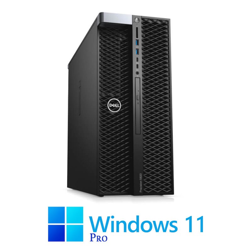 Statie grafica Dell Precision 5820, W-2125, 16GB DDR4, SSD, Quadro P400, Win 11 Pro