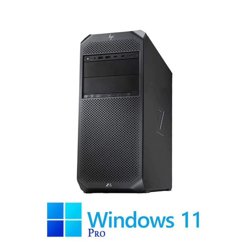 Statie grafica HP Z6 G4, 2 x Gold 6138, 48GB DDR4, 1TB SSD, Quadro P1000, Win 11 Pro