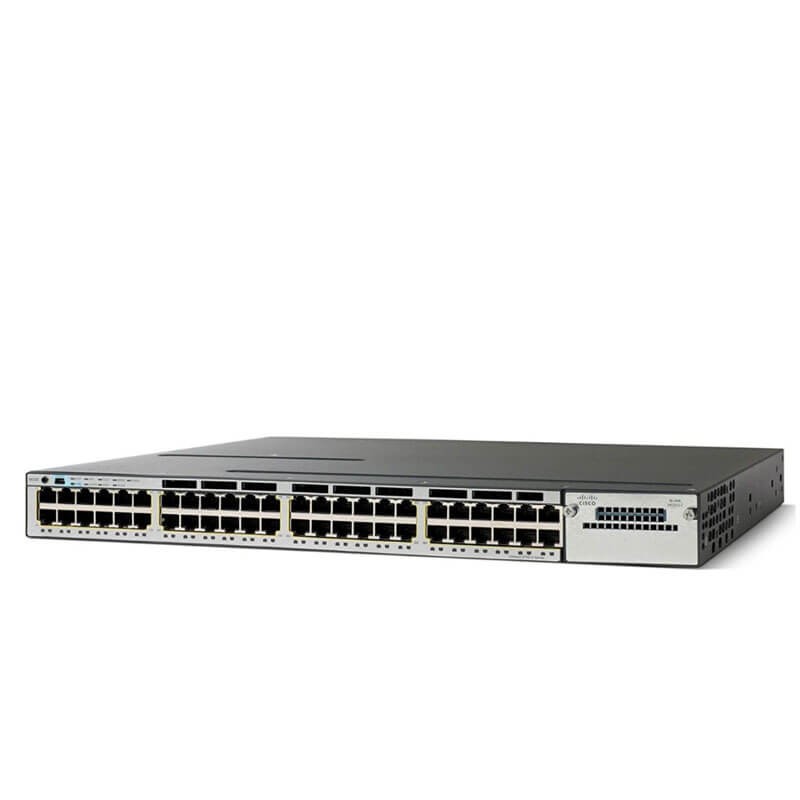 Switch Cisco Catalyst WS-C3750X-48PF-S, 48 x Rj-45 10/100/1000Mbps PoE