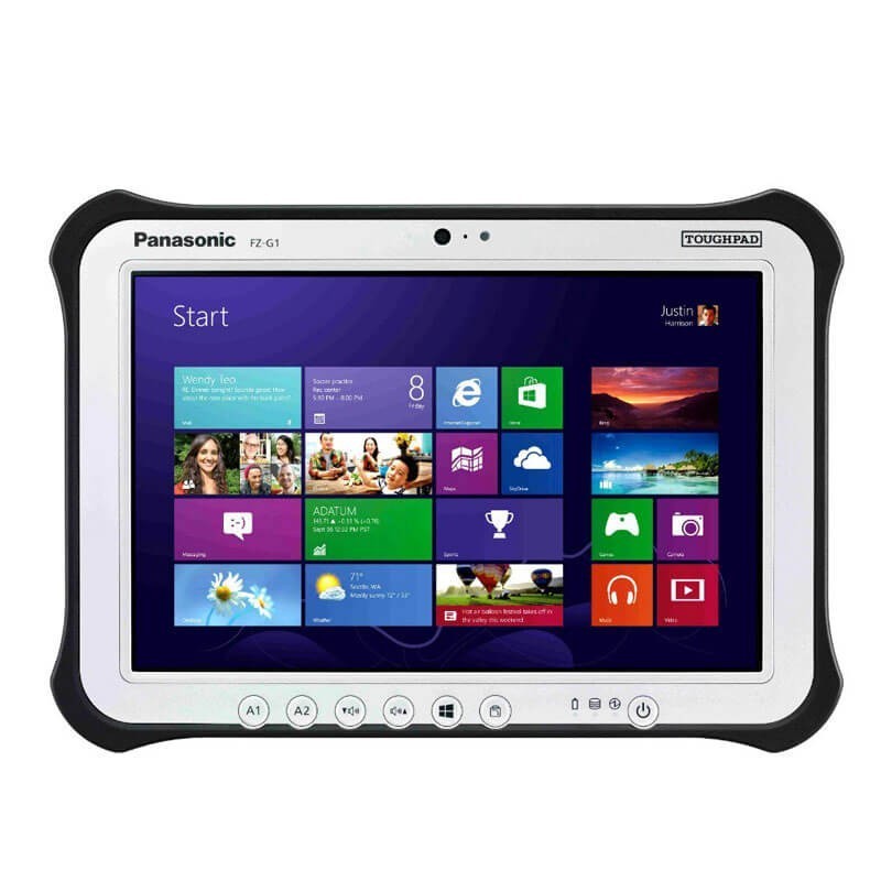 Tableta second hand Panasonic ToughPad FZ-G1, Intel i5-5300U, 128GB SSD, 10.1 inci Full HD